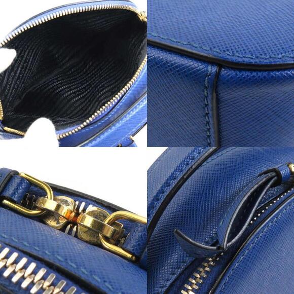 PRADA Blue Leather Shoulder Bag - Picture 3 of 5